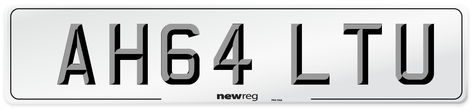 AH64 LTU Number Plate from New Reg